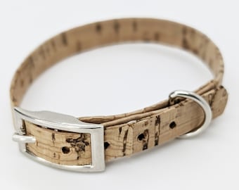 Buckle Kork-Katzenhalsband aus natürlichem Kork