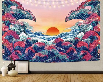 Sea Lightning Wall Hanging Tapestry Psychedelic Bedroom Home Decoration Sea Lightning Wall Hanging Tapestry Psychedelic Bedroom Home Decoration