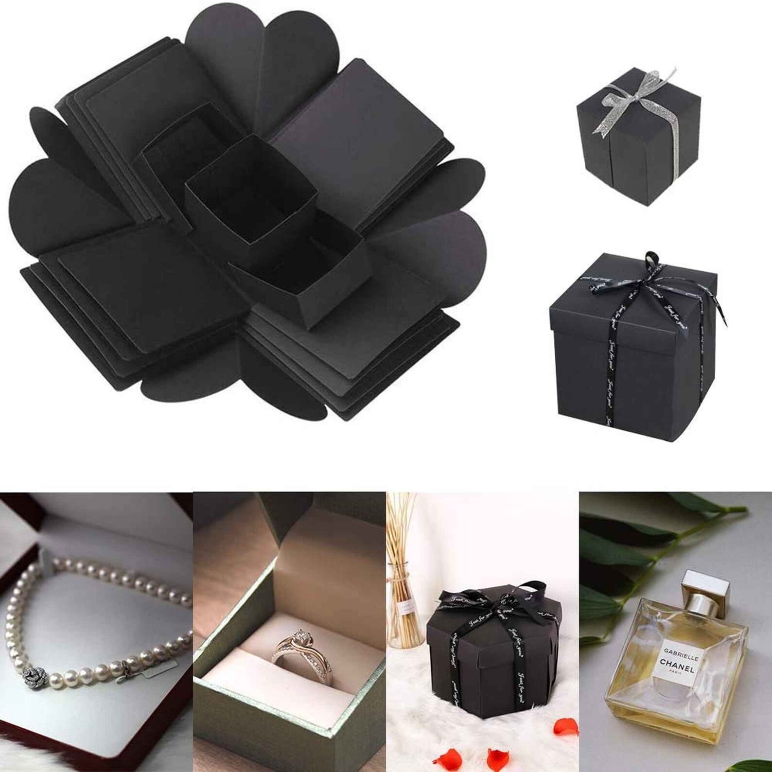 Explosion Box, Memory, Scrapbook, Photo Album Box for Birthday