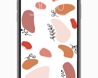Wallpapers / Lock Screens voor iPhone, Samsung, Huawei en etc. Downloadbare digitale kunst, minimalistisch patroon