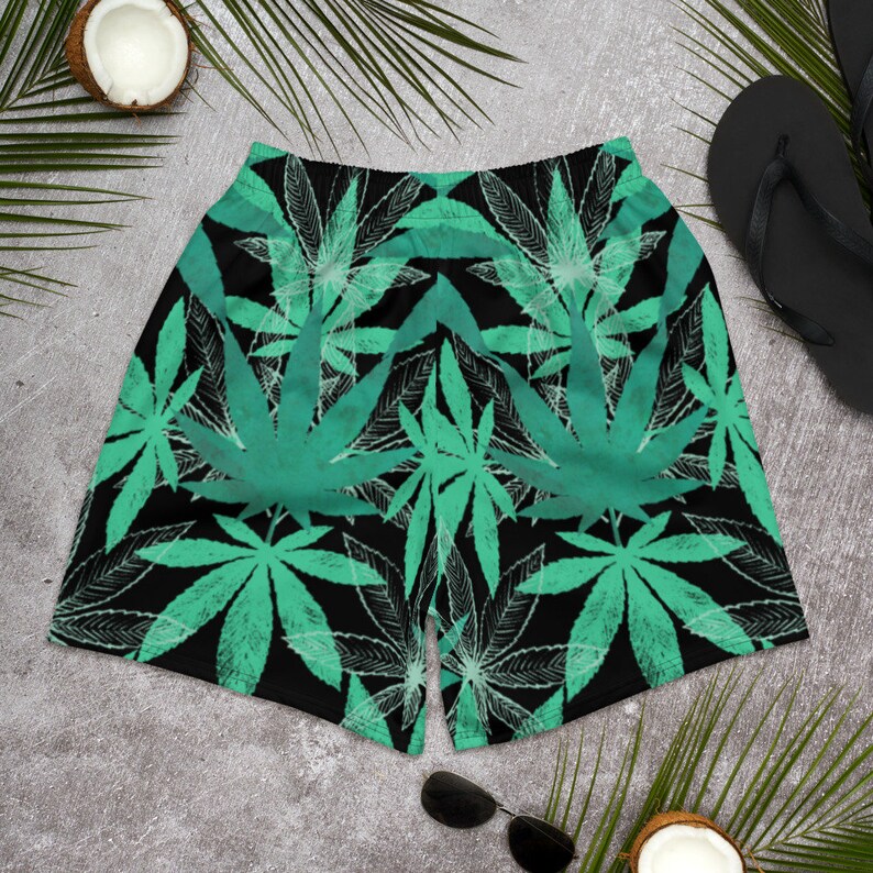 Sports shorts Designer Swimsuit Marijuana Leaf Print Hemp gym shorts Plant daddy Custom Designer swimwear Cannabis Men/'s Swim trunks