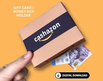 Cashazon Gift Card Holder | Money Holder, Money envelope, Birthday Gift Wallet, Funny Shopping, cash envelope *Digital*