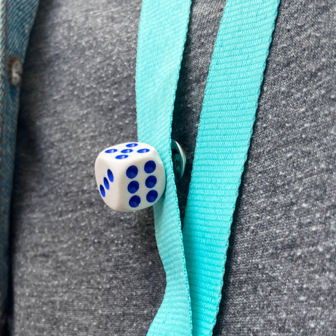 Dice Pin Badge Board Game Pin Badge Brooch for Clothes Lanyard Bags - Etsy