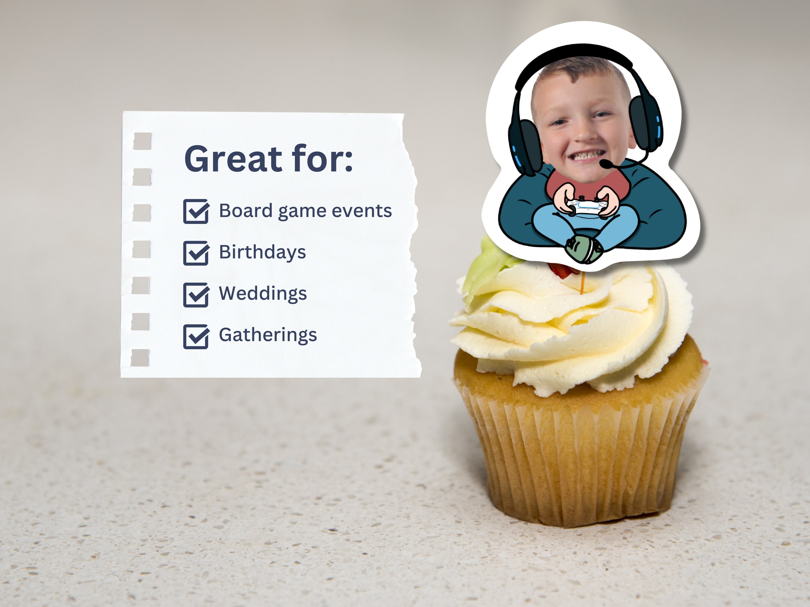 Playstation Printable Cake Topper Set Personalised Birthday Digital