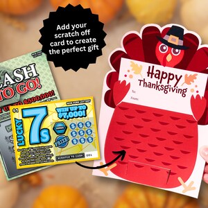 Thanksgiving Scratch Off Game Cards - Set Of 50 For Parties, Baby Showers, Raffles (8 Winners)