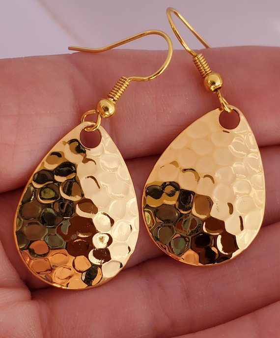 Gold Fishing Lure Earrings - Etsy