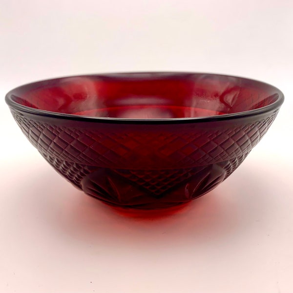 Vintage Red Glass Etsy