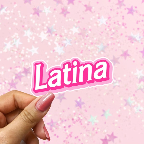 Latina Laptop Sticker, Trendy Latina Waterproof Sticker, Girly Kindle Sticker, Spanish Sticker, Latina Magic Sticker, Best Friend Gift