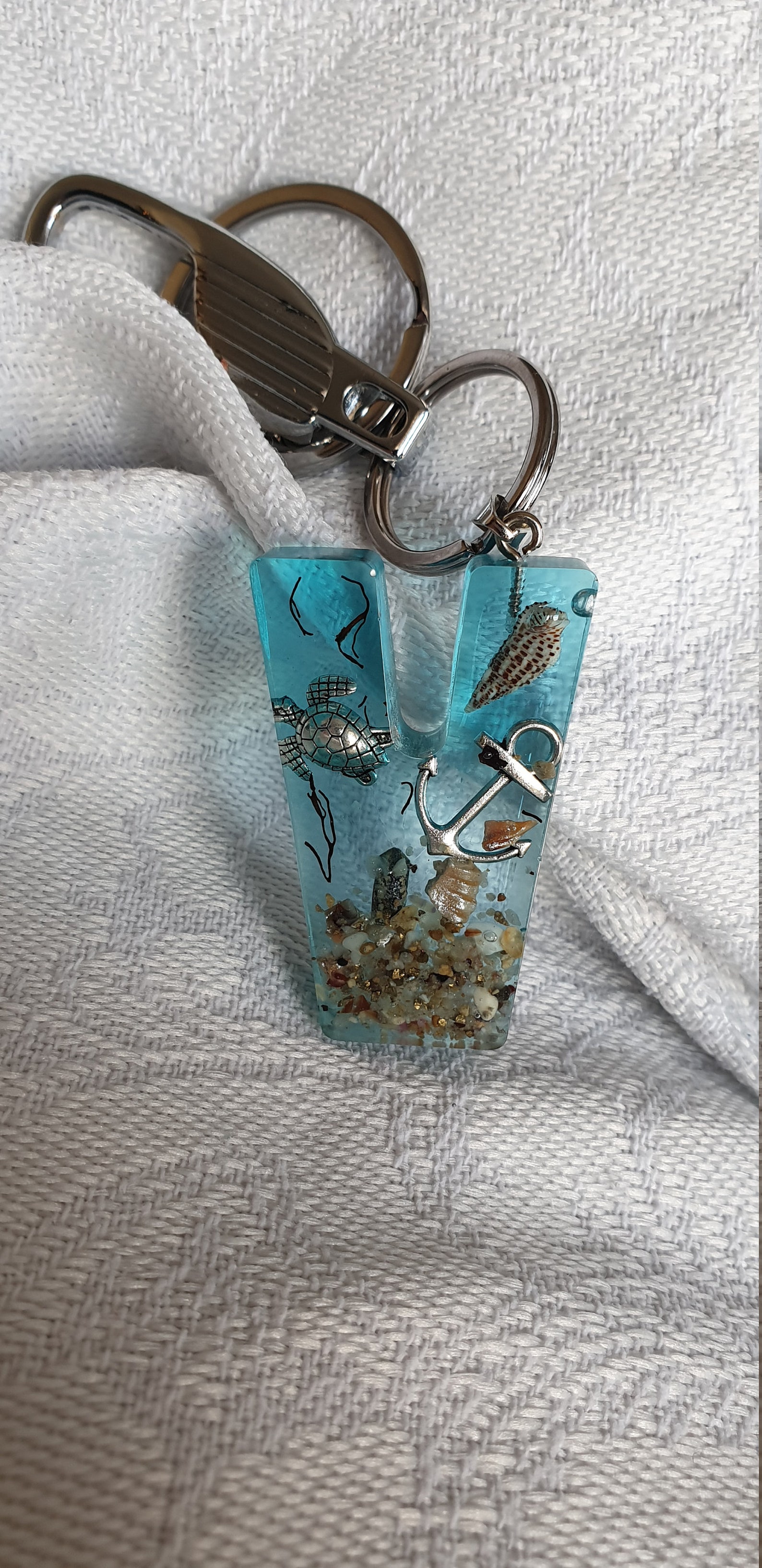 Sea Life LETTER Keyholder UNIQUE Shell Resin Ocean Gift Sea Etsy UK