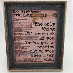 Beautiful Crazy Lyrics Poster, Best Gift Ever, Song Lyrics Poster