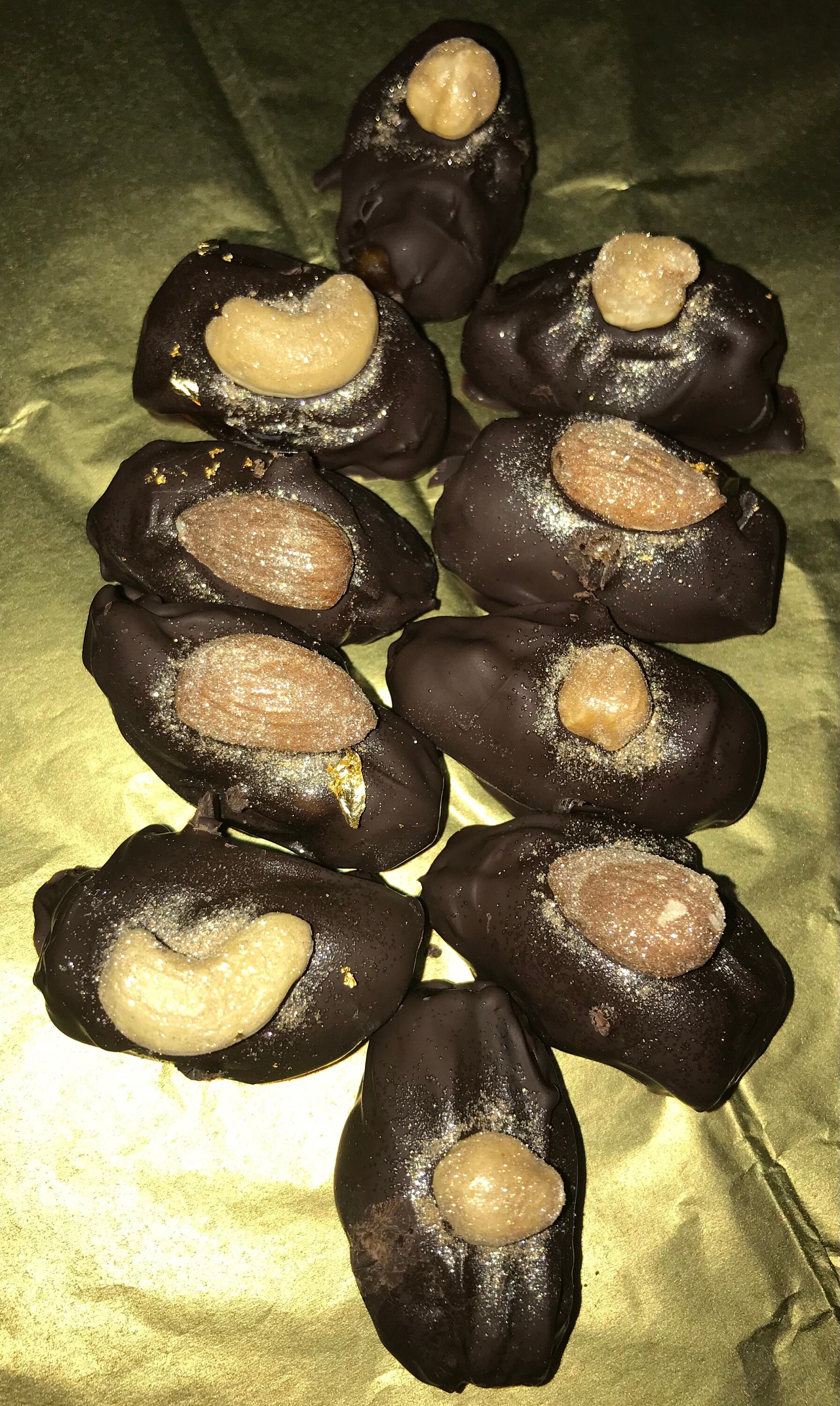 Nut Filled Chocolate Covered Dates Etsy UK
