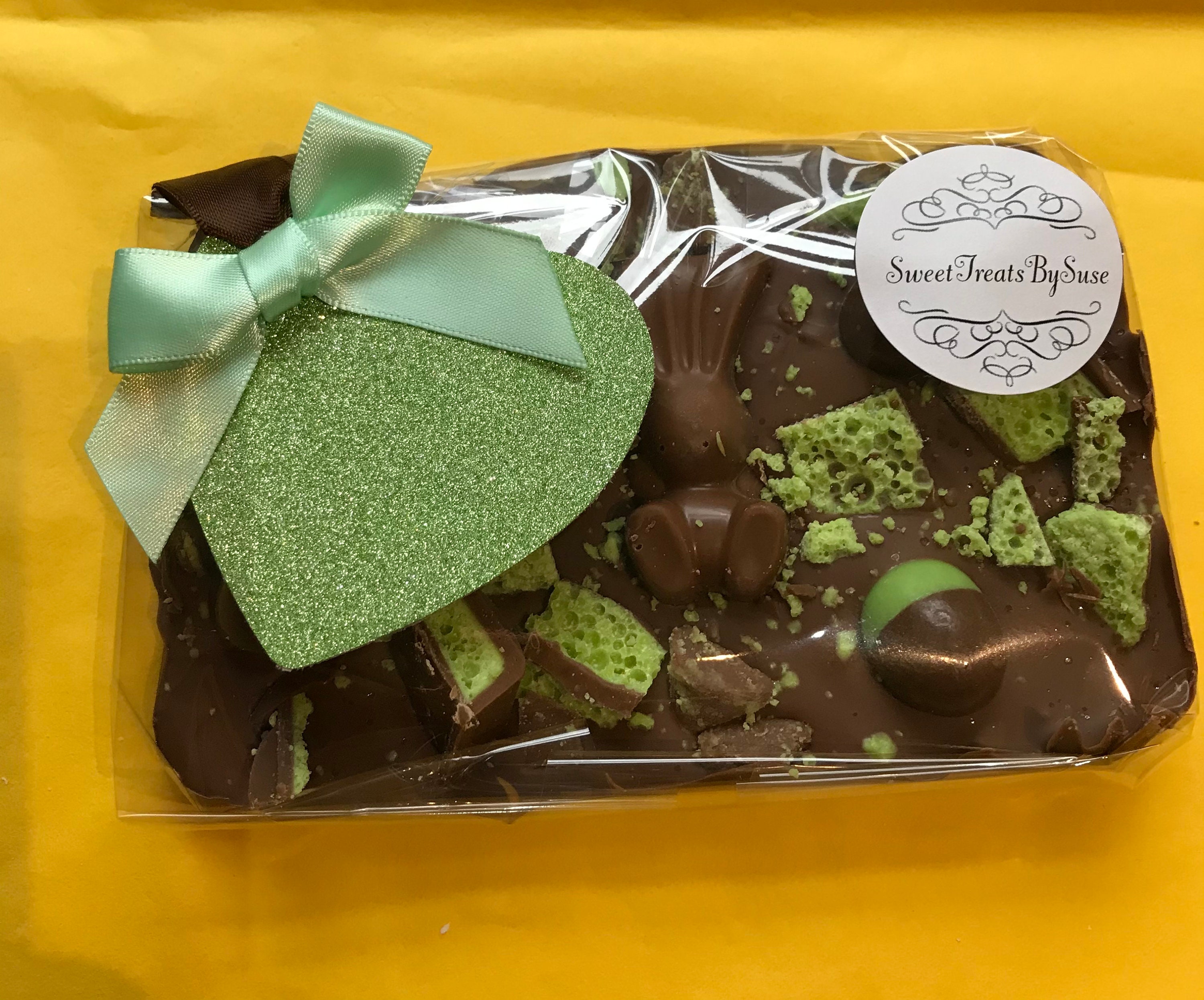 Mint Easter Milk Chocolate Slab Etsy UK
