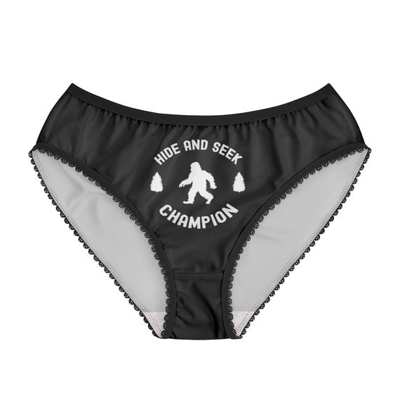 Hide and Seek Champion Men's Boxer Briefs, Funny Bigfoot/sasquatch