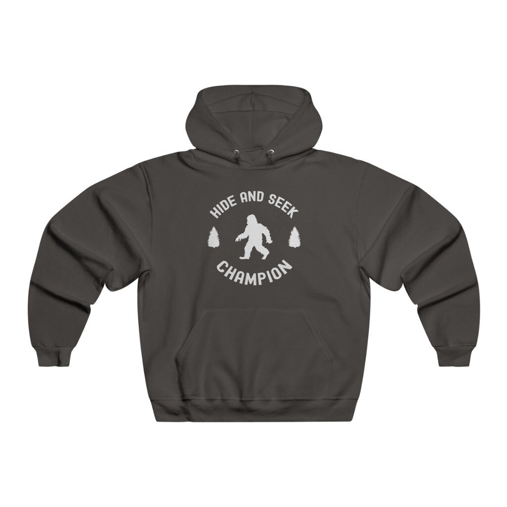 Hide and Seek Champion Hoodie, Funny Bigfoot/sasquatch Hoodie