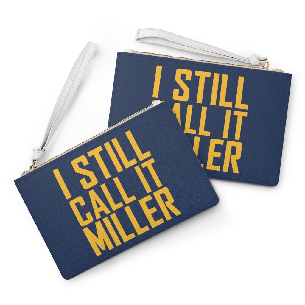 I Still Call It Miller Clutch Bag, Milwaukee Baseball Clutch, Miller