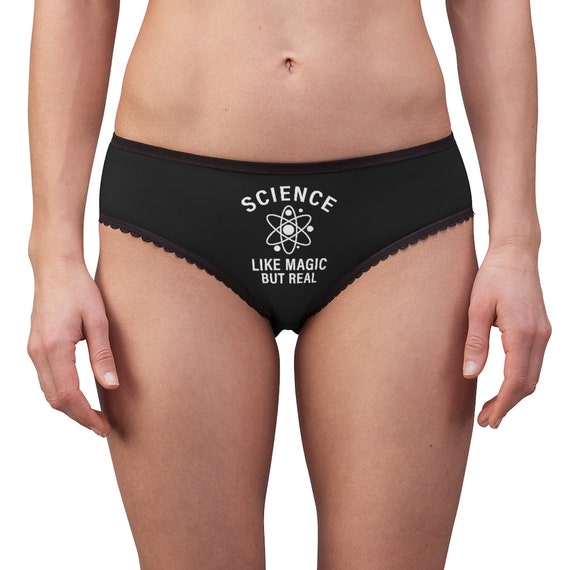 Buy Science, Like Magic but Real Women's Briefs, Funny Scientist