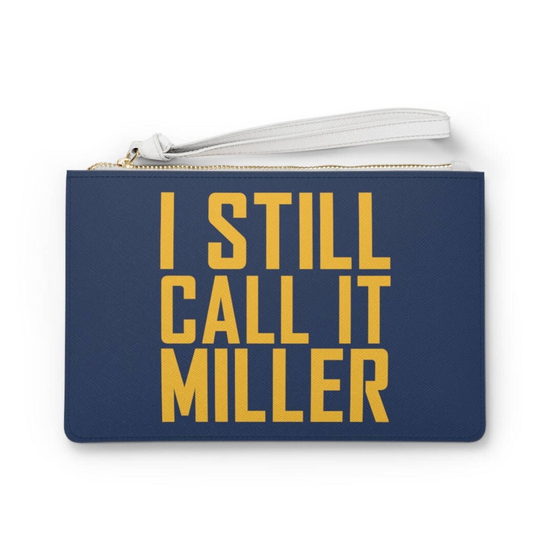 I Still Call It Miller Clutch Bag, Milwaukee Baseball Clutch, Miller