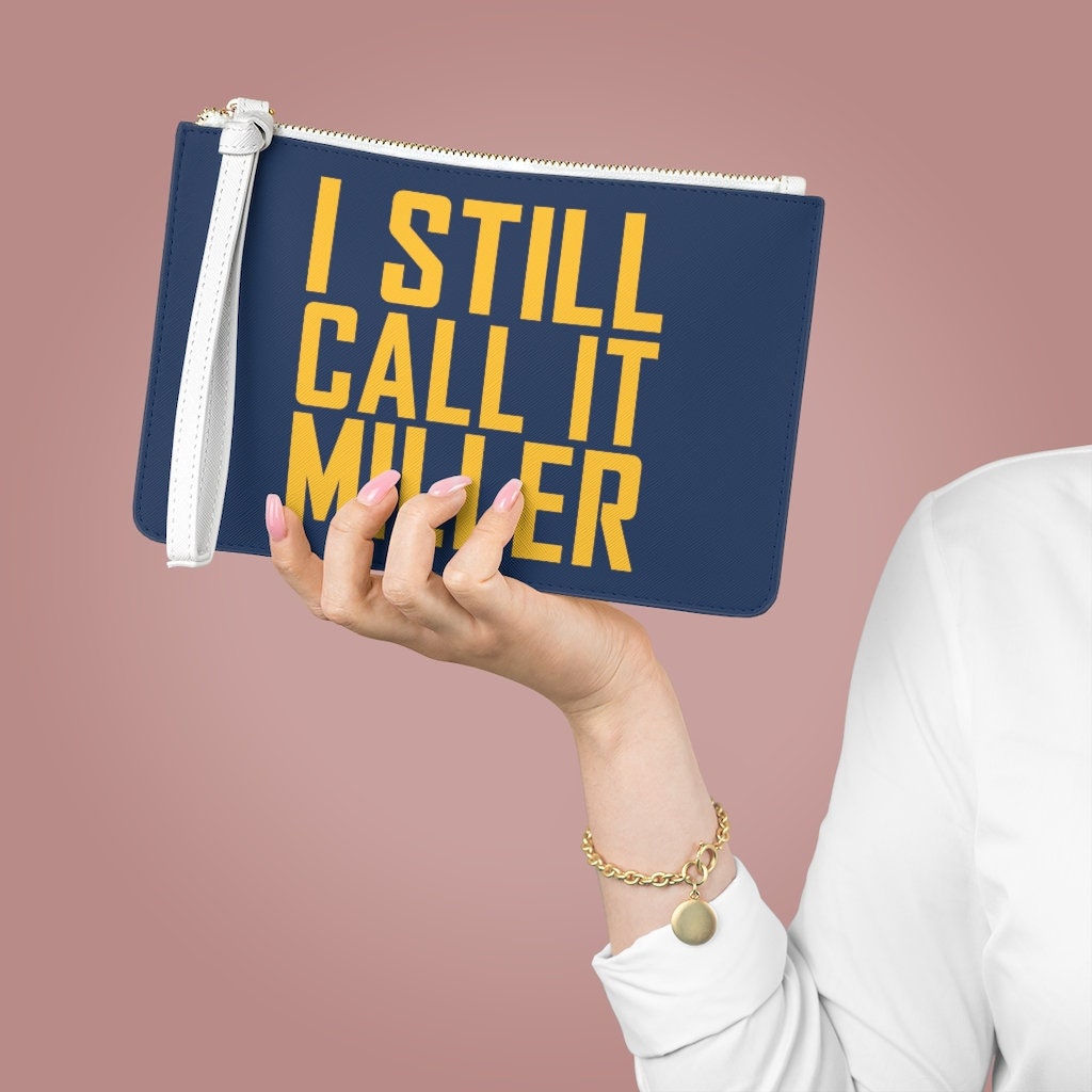 I Still Call It Miller Clutch Bag, Milwaukee Baseball Clutch, Miller