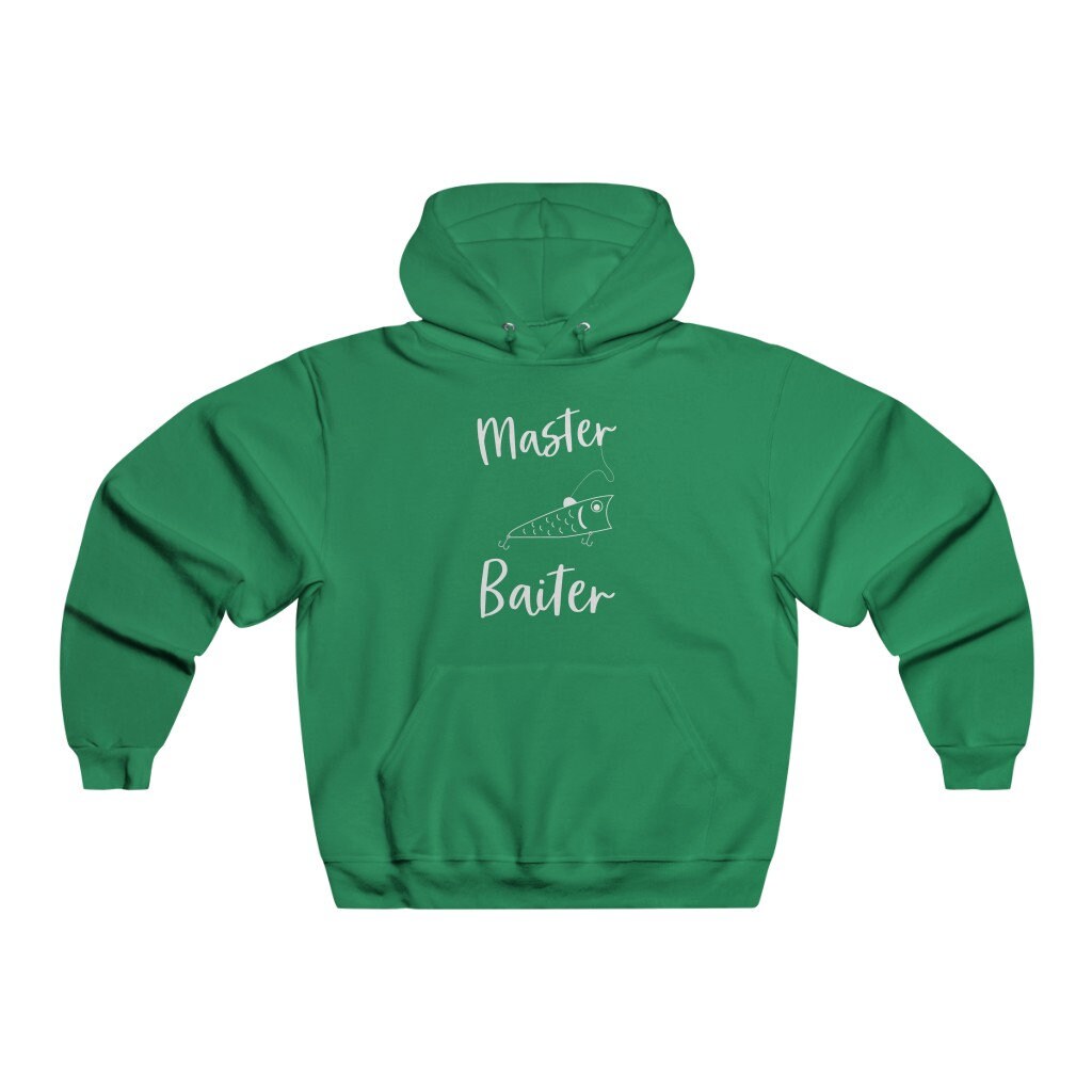 Master Baiter Hoodie, Joke Fishing Gifts, Funny Bass Fishing Hoodie, Funny Fishing Hoodie, Gift for Fisherman - Men's Hooded Sweatshirt