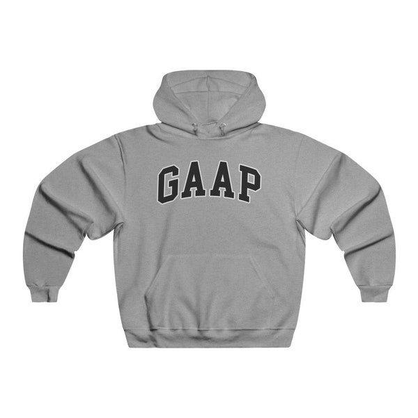 GAAP - Funny Accountant Hoodie, Accountant Gift Hoodie, CPA Gift, Accounting Hoodie, Funny Accounting Gift - Men's NUBLEND Hooded Sweatshirt