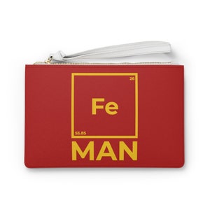 Bolso clutch iron man, divertido embrague iron man, bolso clutch ciencia divertido - bolso clutch