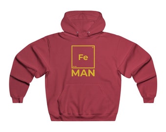 Iron Man Hoodie, Funny Iron Man Hoodie, Funny Science Hoodie - Men's Hoodie