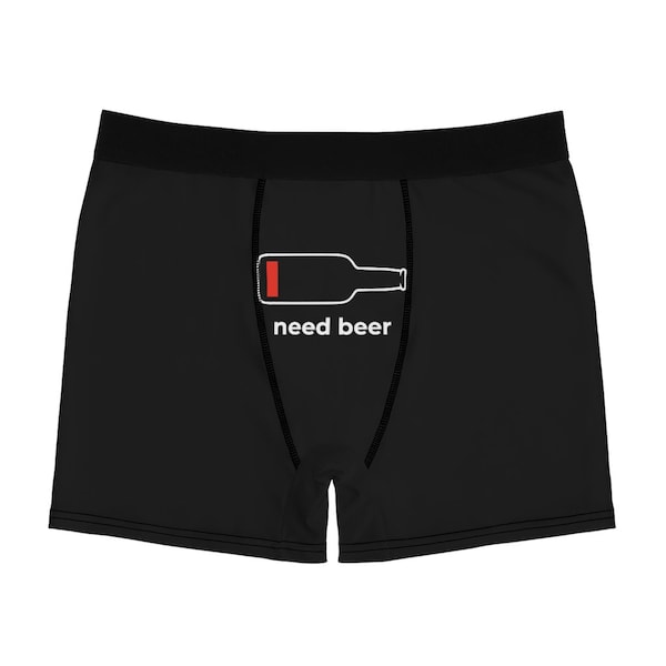Need Beer Men's Boxer Briefs, Funny Beer Lover Men's Briefs, Funny Beer Snob Men's Underwear - Men's Boxer Briefs