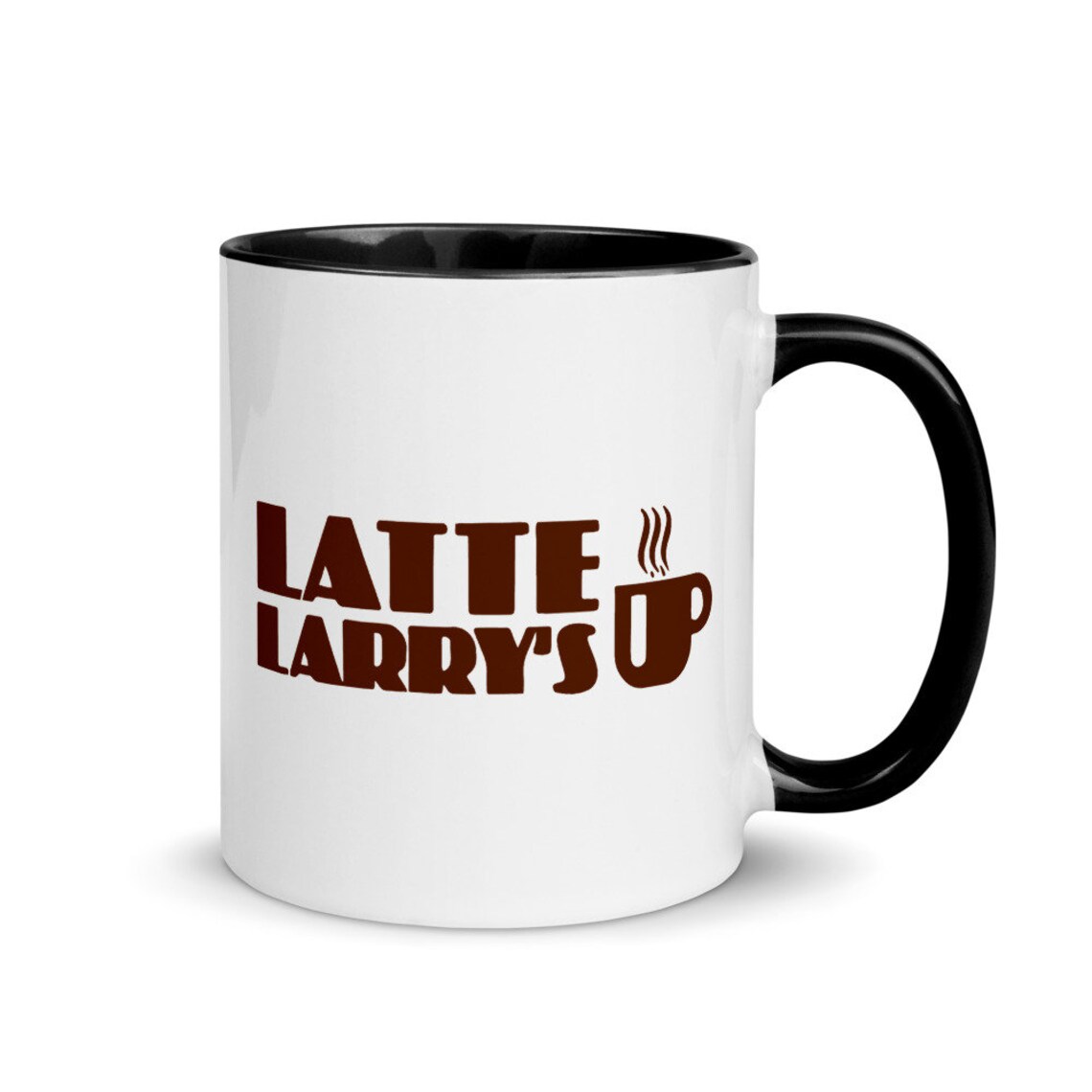 Latte Larry's Mug With Color Inside Etsy