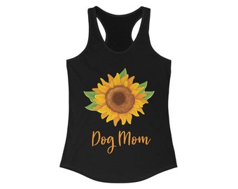 Dog Mom Tank , Dog Mama Tank-Top, Dog Mom Gift, Dog Mom Tanktop, Dog Mom Tank-top, Dog Mom Tank Top, Fur Mama - Women's Ideal Racerback Tank