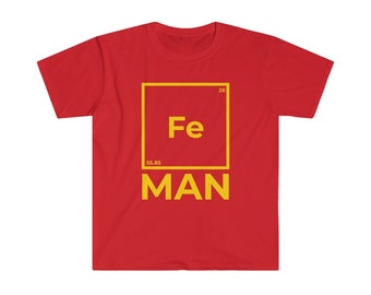 Iron Man camiseta, funny iron man camisa, funny science tee - Unisex Softstyle camiseta