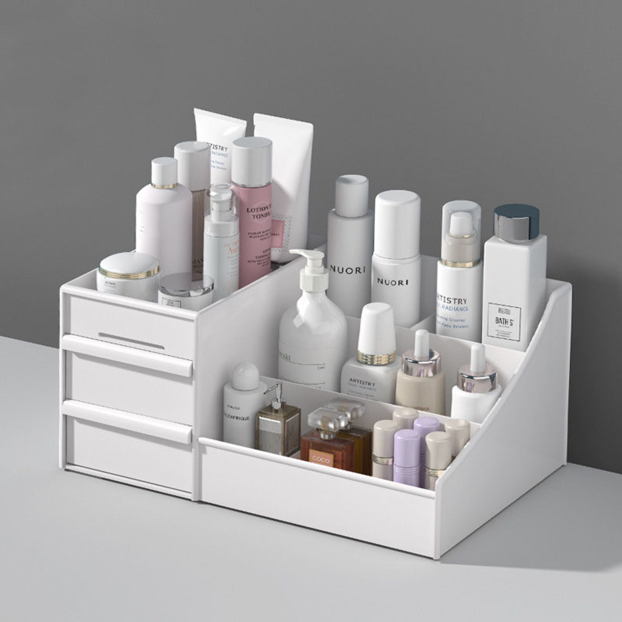 Preppy Skincare & Makeup Organizer Storage Drawer