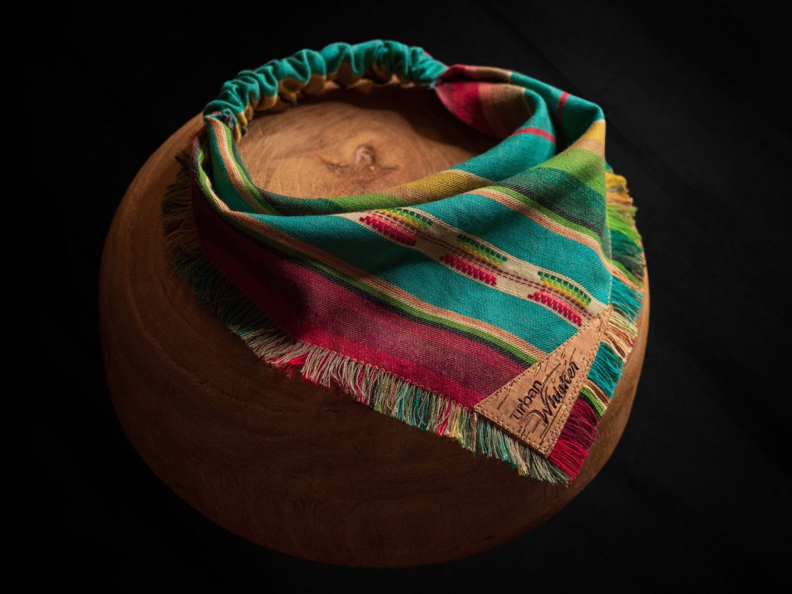 Elastic Slipon Dog Bandana Southwestern Boho Pet Bandana Etsy