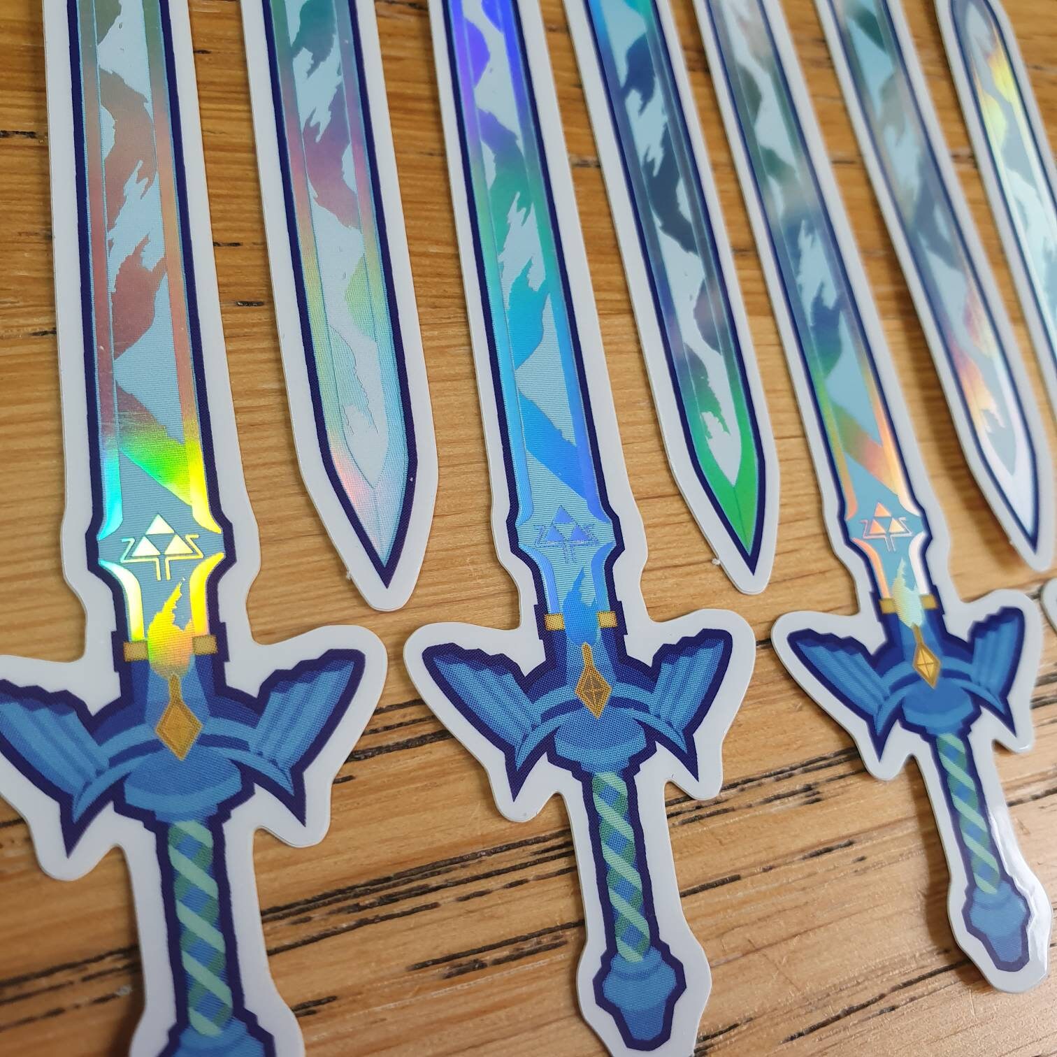 Zelda Stickers Master Sword Skyward Sword Holographic Etsy