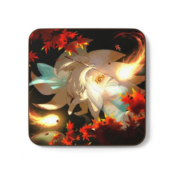 Shrine Maiden Ninetales Hardboard Back Coaster