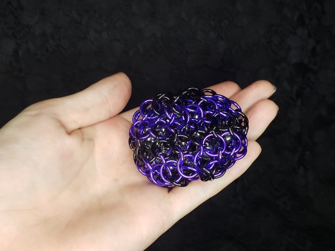 Dragons Egg Chainmail Stress Ball Fidget Toy Sensory Toy Etsy