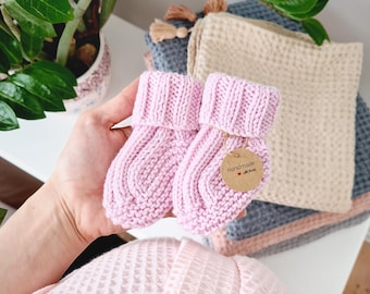 Merino wollen sokken voor baby Merino slofjes voor baby eerste baby cadeau voor pasgeboren handgemaakte sokken voor baby