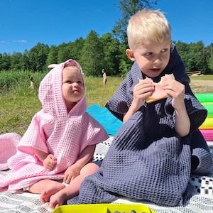 Strandtuch für Kinder, Badetuch für Kleinkinder, Baumwollponcho für Kinder, Schwimmponcho für Kinder, Poncho-Tuch, schnell trocknendes Baumwolltuch