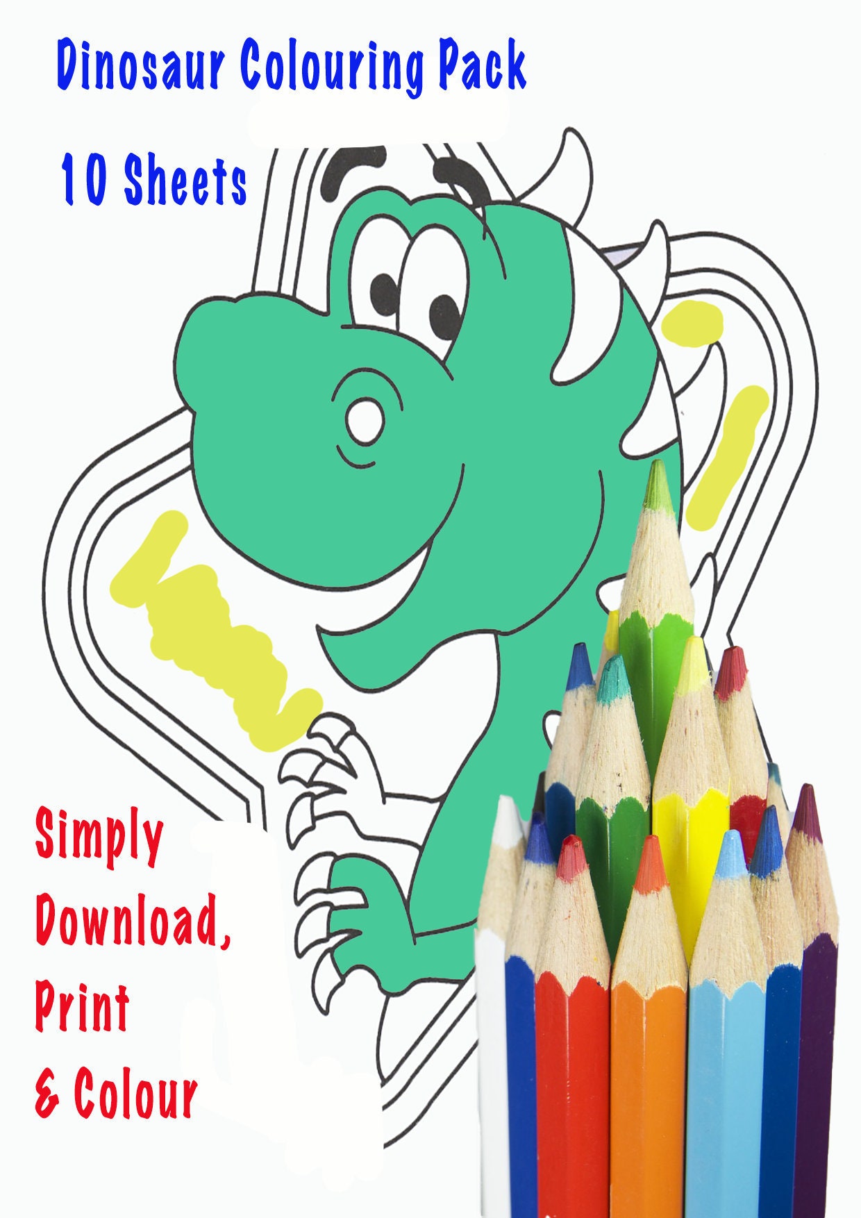 Colouring Sheets Digital Download Printable Colouring Sheets | Etsy