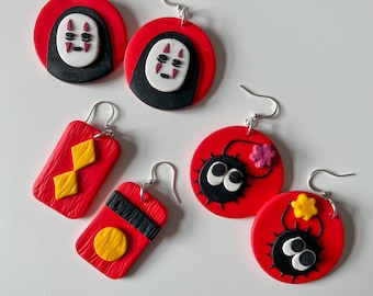 Studio Ghibli Spirited Away Anime Earrings