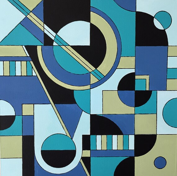 Create Harmony Using a Geometric Painting of the Wall and Color