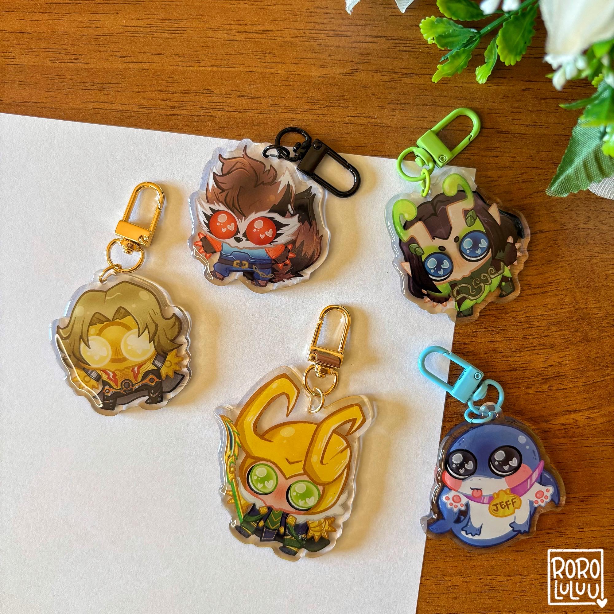 Rivals Strategists Owo Keychains // Cute Acrylic Keychain, Game ...
