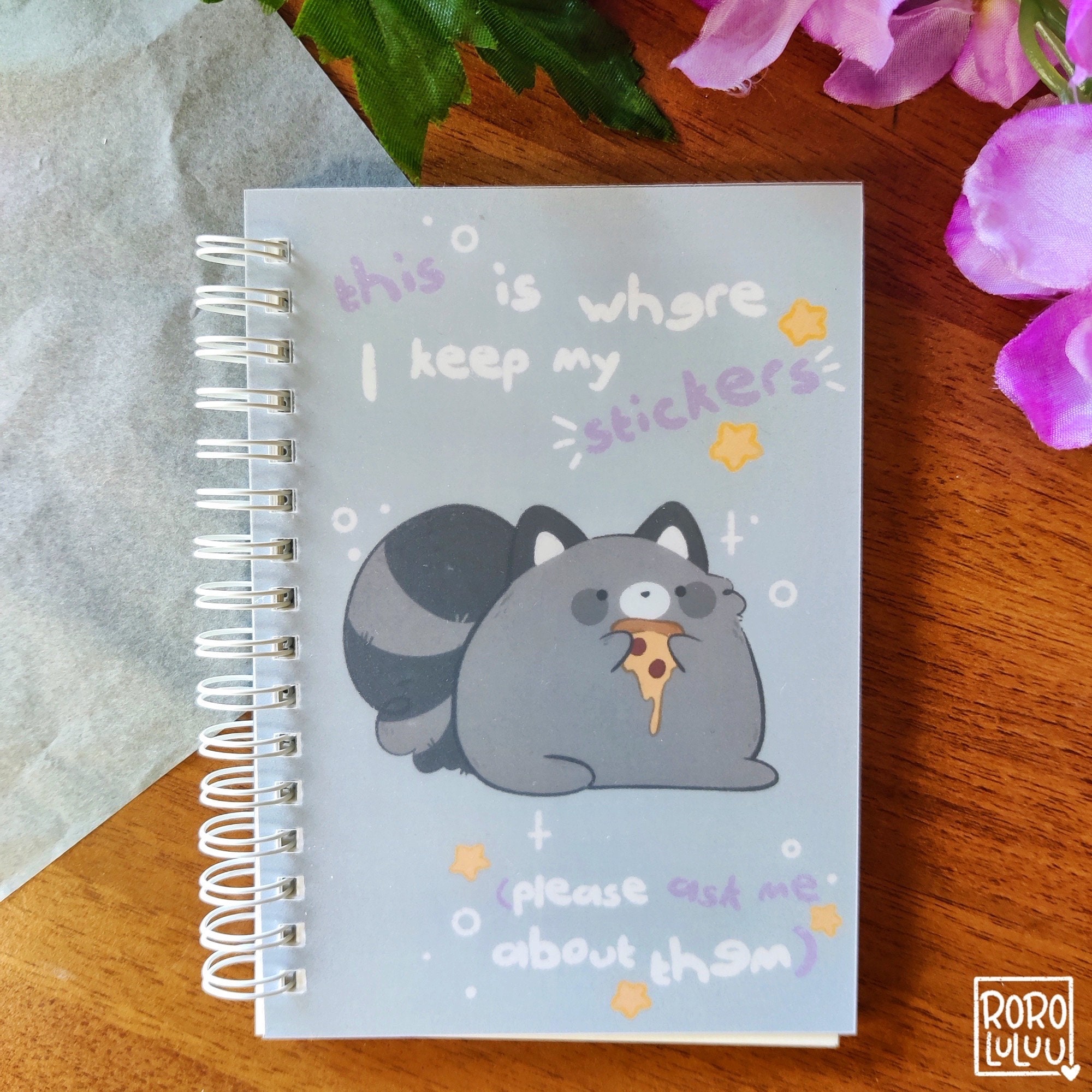 Holographic 'Whatever I'm Getting Pizza' Spiral Notebook