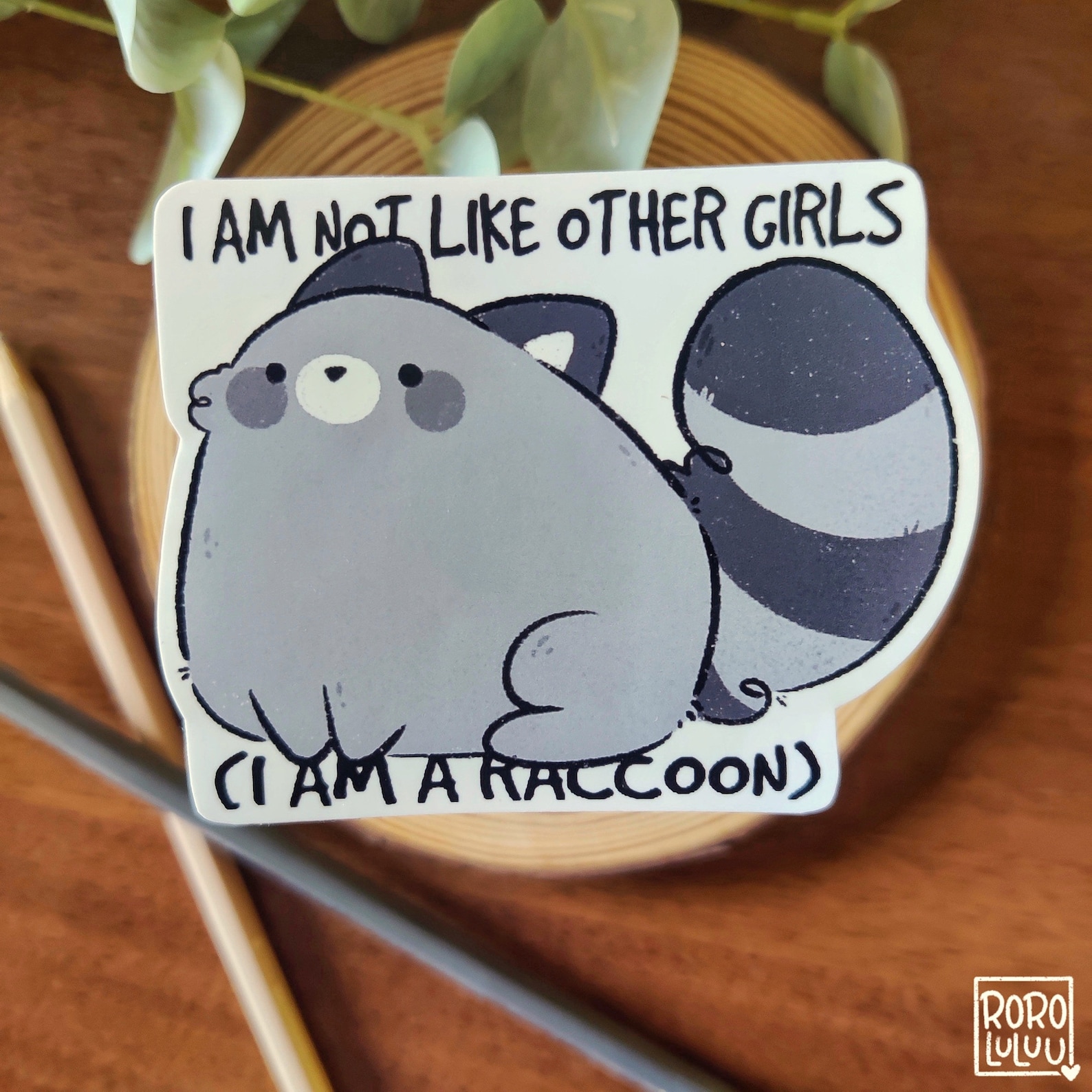 Pizza Raccoon Sticker Set, Cute Raccoon Sticker, Meme Sticker, Kawaii ...