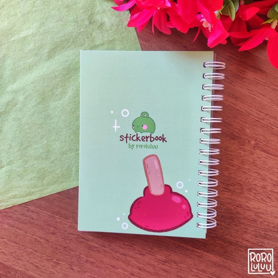 Sticky Frog Stickerbook // Cute Bunny Sticker Book , Book for