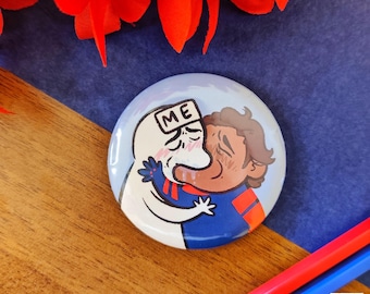 Miggy Smooch Button Pin // Cute Pin, Movie Pin, Badge, Gift, Happy Mail, Traveler Notebook