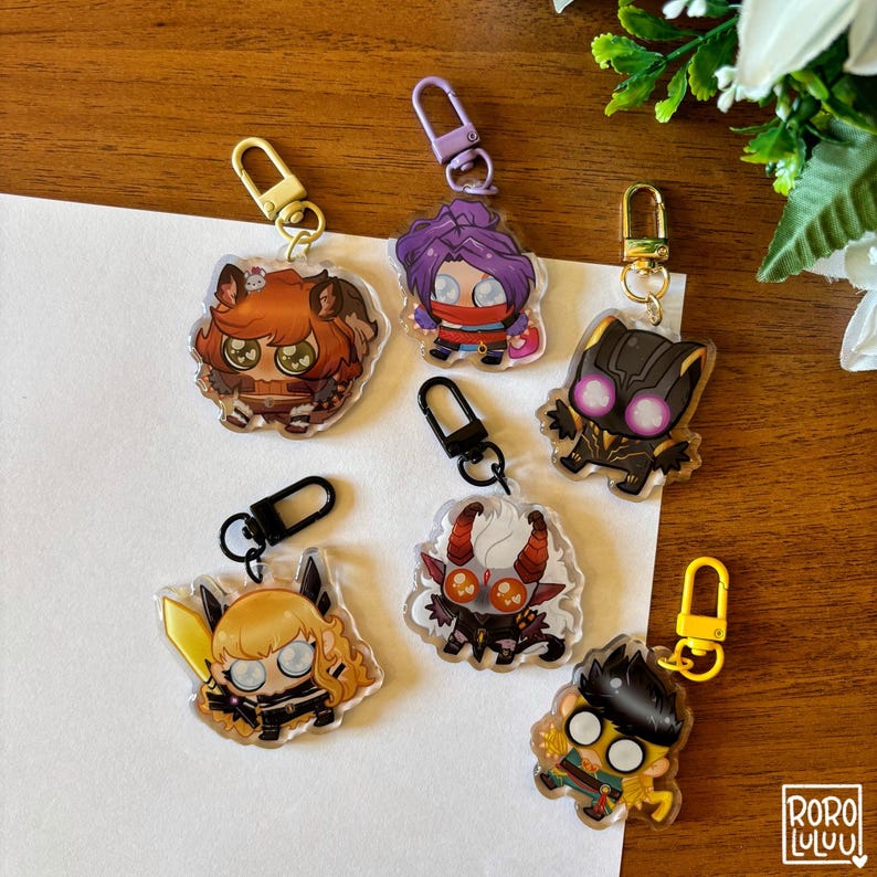 Rivals Duelists Owo Keychains // Cute Acrylic Keychain, Game Keychain ...