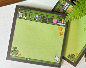 Art Program Matcha the Frog Sticky Notes // Animal note, Cute Animal Sticky Nites, Happy Mail, Scrapbooking