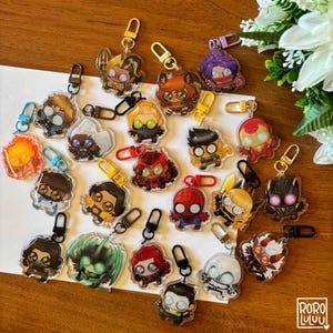 PREORDER Rivals Duelists OwO Keychains // Cute Acrylic Keychain, Game Keychain, Gift Ideas, Cute Animals