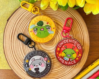 Certified Keychain Set 1 // Cute Acrylic Keychain, Shrimp Keychain, Gift Ideas, Cute Animals