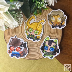 Ensemble 3 d'autocollants Rivals OwO, jeu d'autocollants mignon, autocollant meme, autocollant kawaii, cadeau mignon pour Happy Mail, ordinateur portable, ordinateur portable